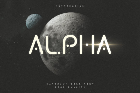 Alpha Display Font for Bold Editorial Design