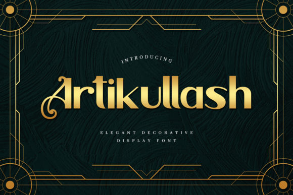 Artikullash Font: Bold Elegance for Campaign Creatives