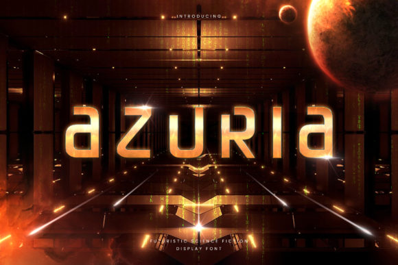 Azuria: A Bold Display Font for Standout Digital Designs