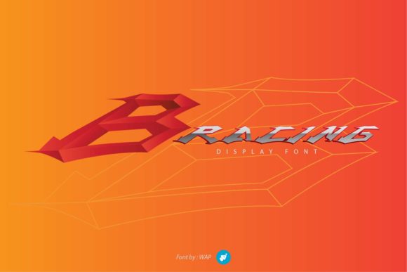B Racing: A Bold Display Font Worth Your Design Time