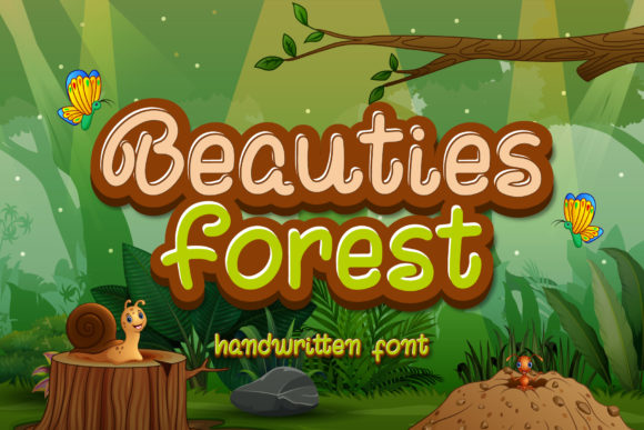 Beauties Forest Display Font for Joyful Editorial Design