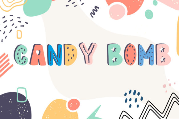 Candy Bomb Display Font for Playful Campaign Graphics
