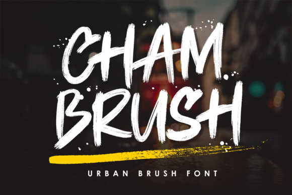 Chambrush Font: A Casual Brush Display Typeface for Social Media