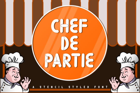 Chef De Partie Display Font for Joyful Campaign Typography