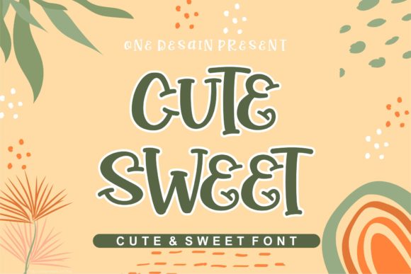 Cute Sweet Display Font for Joyful Campaign Designs