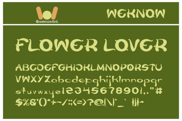 Flower Lover: A Romantic Display Font for Creative Projects