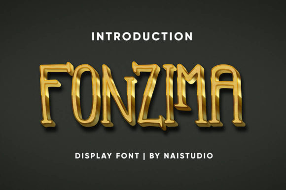 Fonzima Display Font for Clean Editorial Lettering