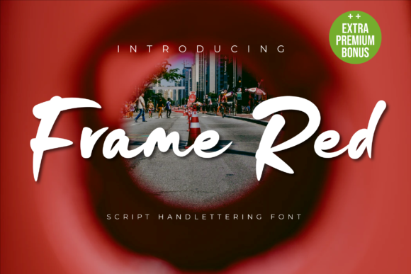 Frame Red Display Font for Bold Digital Branding
