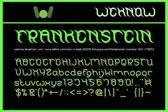 Frankenstein: A Unique Display Font for Bold Web Designs