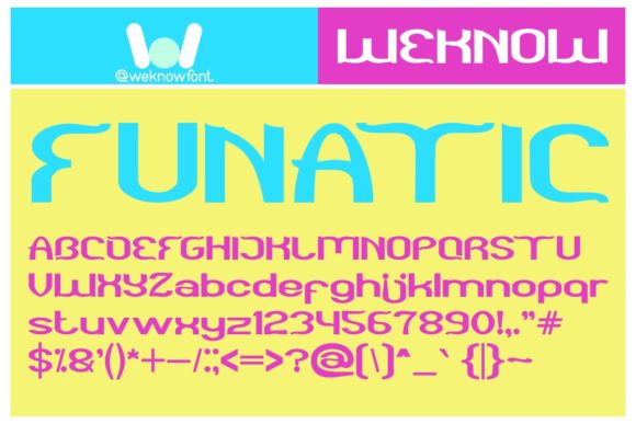 Funatic: A Quirky Display Font for Playful Branding