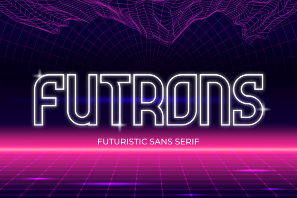 Futrons Display Font: Futuristic Craft Projects & Design