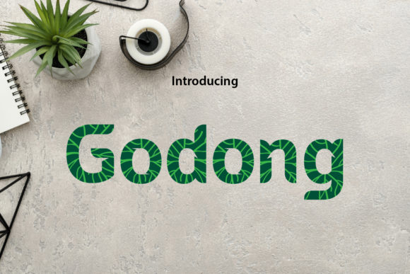 Godong Font: A Neat Lettered Display Typeface for Handmade Goods