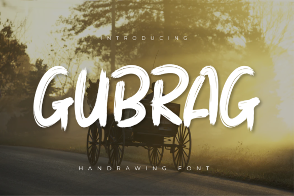 Gubrag: A Bold Brush Display Font for Standout Branding