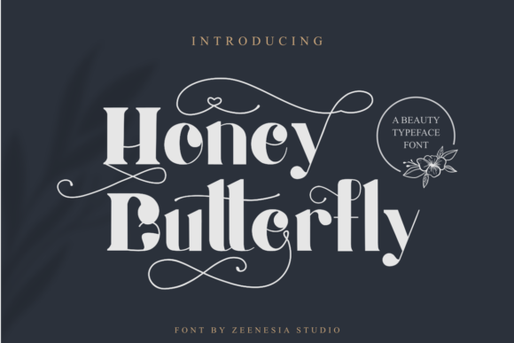 Honey Butterfly Typeface: An Elegant Display Font for Branding