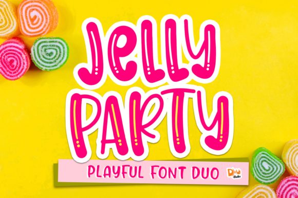 Jelly Party Display Font for Joyful Editorial Design