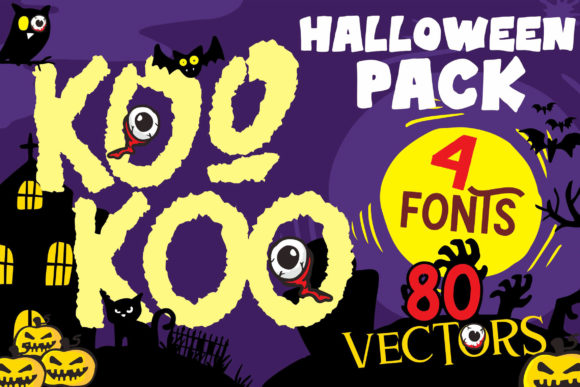 Koo Koo: A Cute Display Font for Halloween Designs