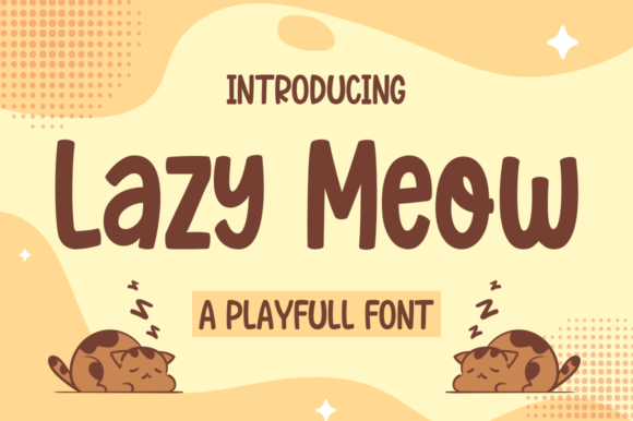 Lazy Meow: A Chunky Display Font That Turns Campaign Ideas Into Scroll-Stopping Visuals