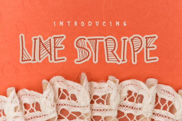 Line Stripe: The Simple, Neat Lettered Display Font for Digital Projects