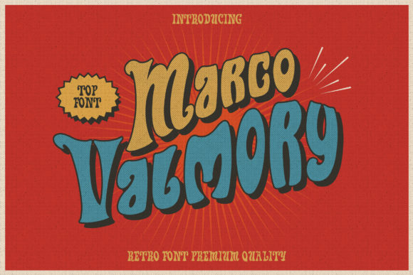 Marco Valmory: A Bold Display Font for Editorial Design