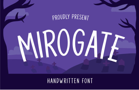 Mirogate: The Halloween Display Font for Editorial Design