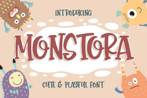 Monstora: A Cute Quirky Display Font for Joyful Web Design