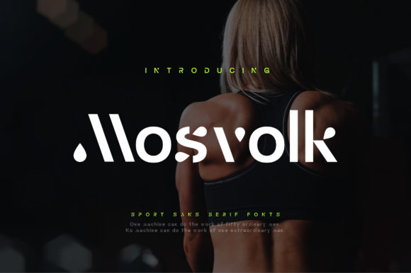 Mosvolk Display Font for Modern Digital Branding