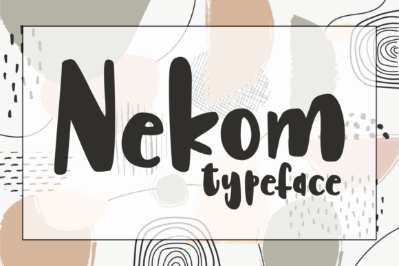 Nekom: A Chunky Cute Display Font for Makers