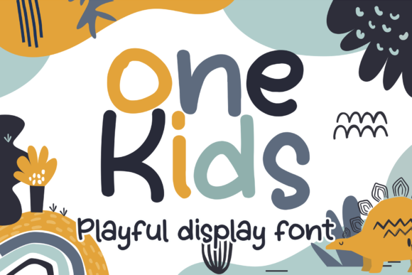 Onekids Font: Playful Display Fonts for Kids’ Brands