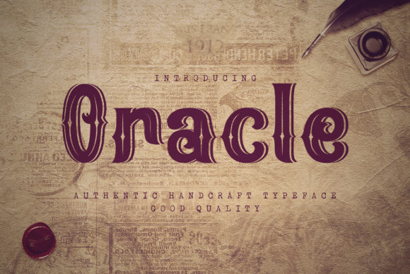 Oracle Display Font: Bold Typeface for Creative Web Design