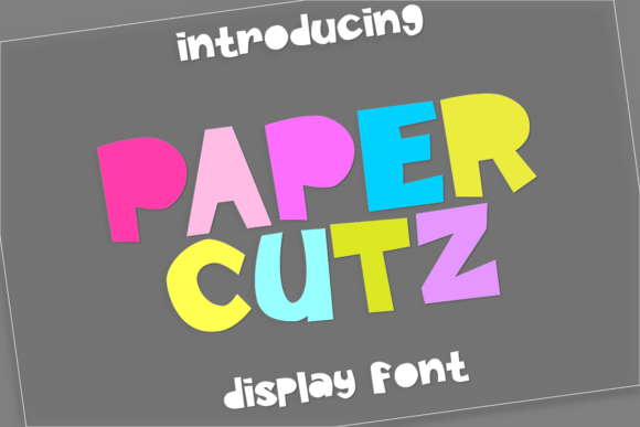 Paper Cutz: A Bold Display Font That Makers Will Love