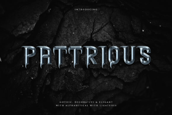 Pattrious Display Font for Bold Web Headlines