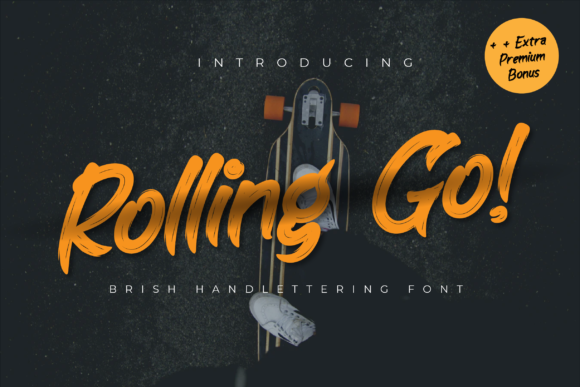Rolling Go: A Sweet & Friendly Display Font for Small Business Branding