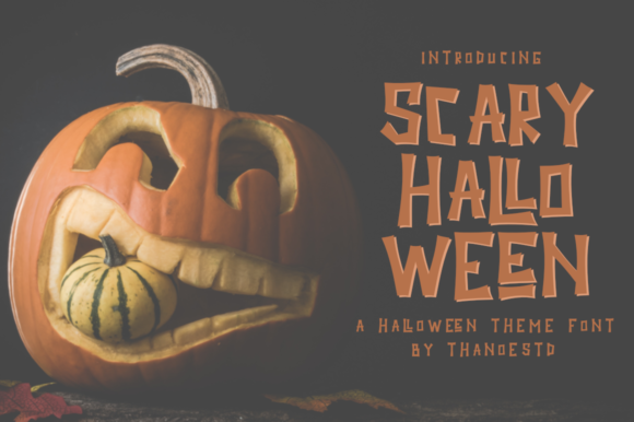 Scary Halloween Font: A Bold Display Typeface