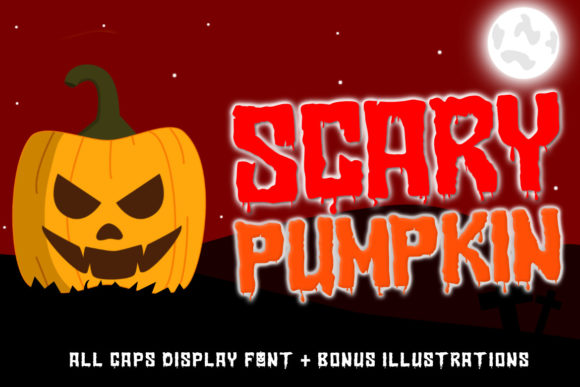 Scary Pumpkin: A Playful Display Font for Crafters Who Love Spooky Season Projects