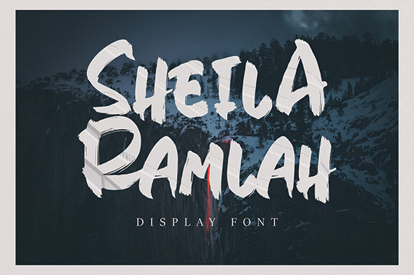 Sheila Ramlah Font: A Bold Chunky Display Typeface for Web