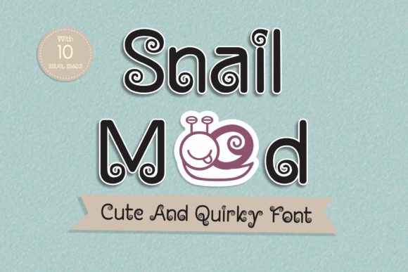 Snail Mood: A Quirky Display Font for Joyful Branding