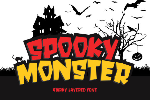 Spooky Monster Font for Halloween Campaigns