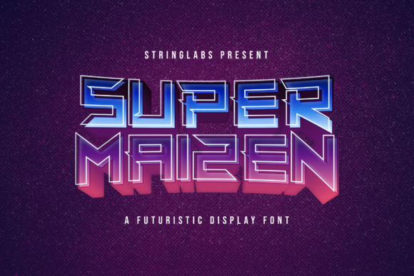 Super Maizen: A Bold Display Font for Modern Branding