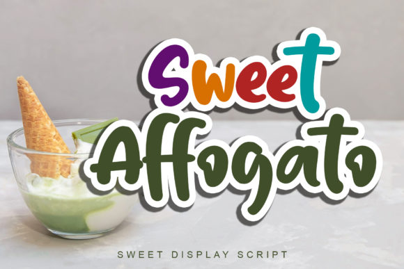 Sweet Affogato Font: A Playful Display Typeface for Creative Branding