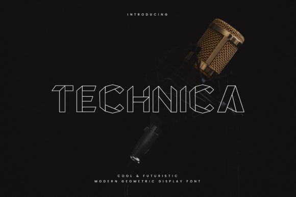 Technica Bold Display Font for Crafters & Makers