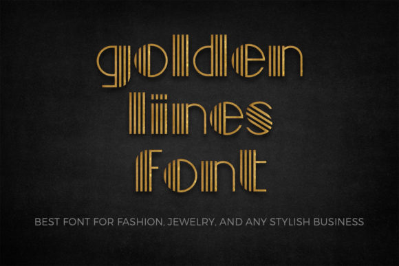 The Golden Lines Font Review for Handmade Product Creators