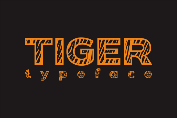 Tiger Bold Chunky Display Font for Crafters